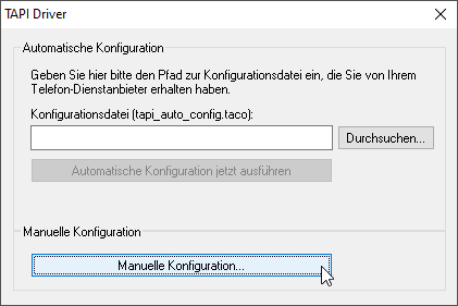 Installation TAPI Treiber Screenshot 9.4