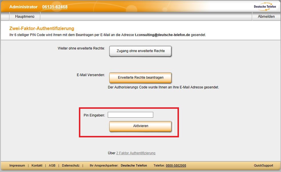 Anmeldung Login OH 01 04 Ad Nu 06a2 Zwei Faktor Authentifizierung3 171114